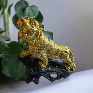 Golden Tiger Figurine